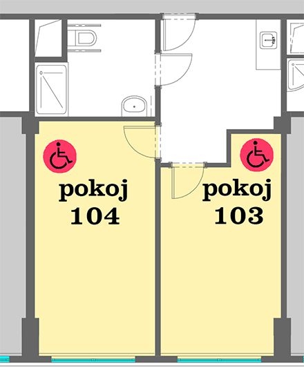 Domov pod Brdy ubytování pro seniory pokoj 103-104 Domov pod Brdy ubytování pro seniory pokoj 103-104